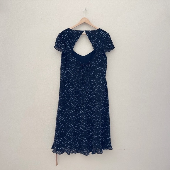 Reformation Rosi Dress Black Selene Dot Sweetheart Smocked Feminine Plus 18 NWT - Picture 7 of 14